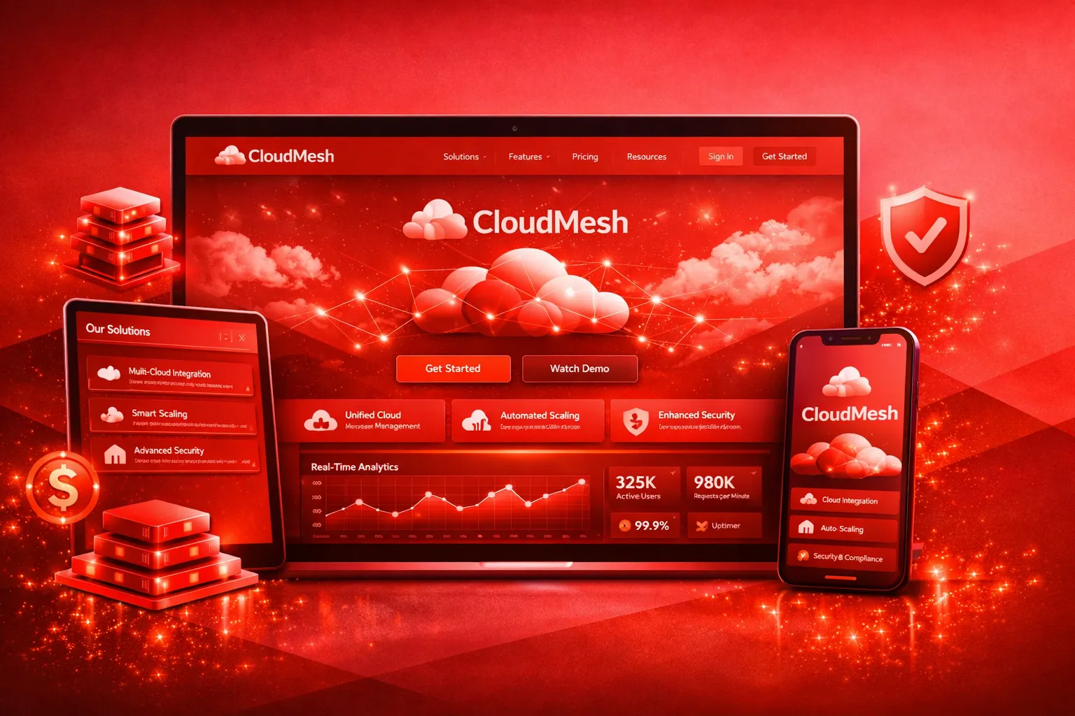 CloudMesh web design project
