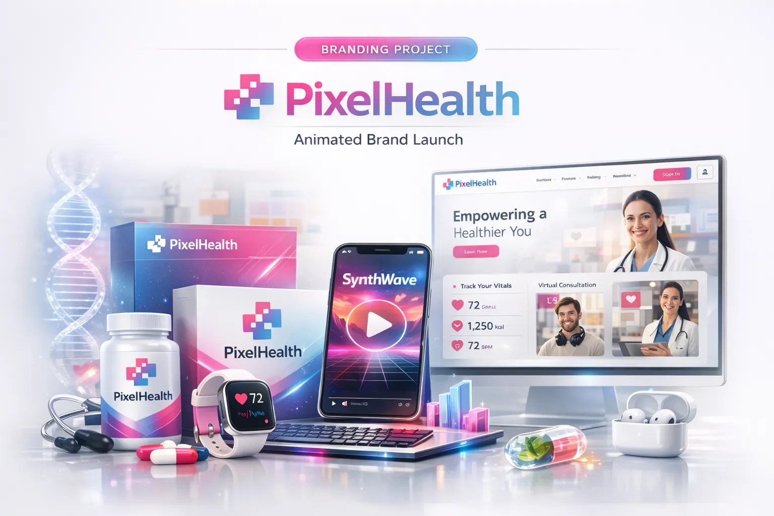 PixelHealth branding project