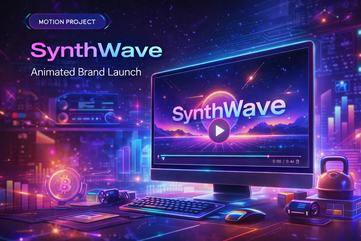 SynthWave motion project